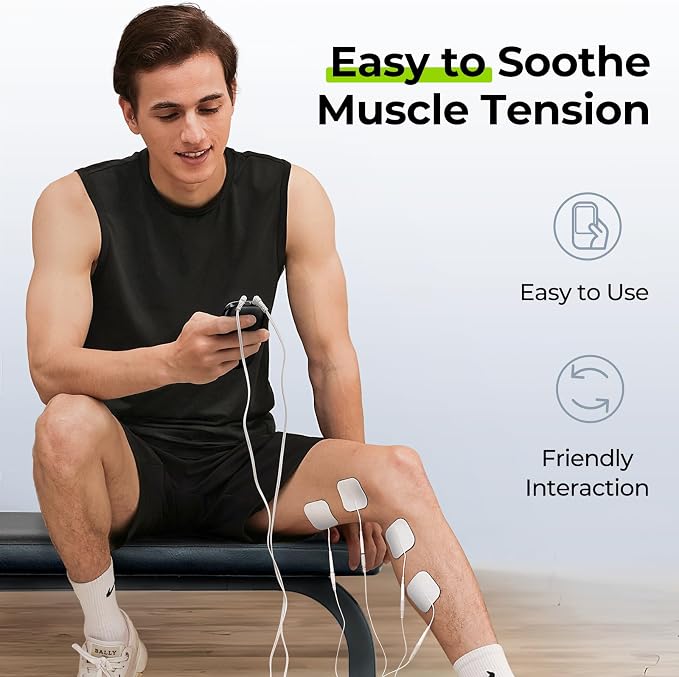 AUVON 3-in-1 TENS Unit Muscle Stimulator, EMS Massage Machine - Image 6