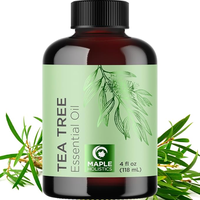 Pure Tea Tree Oil for Hair Skin and Nails by MapleHolistics