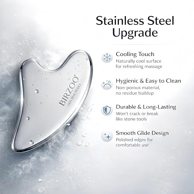 3-in-1 Stainless Steel Facial Set, Precision Metal Eye Cream Applicator & - Image 5