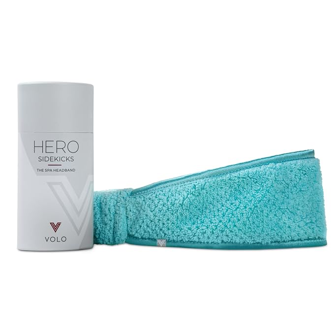 VOLO Spa Headband | Capri Blue | Gentle Microfiber Hair Band | Ultra-Soft by VOLO