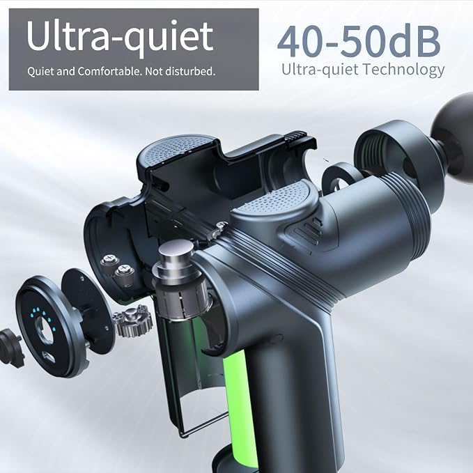LEERCON Massage Gun Deep Tissue, Silent Brushless Motor and Portable Massage Gun - Image 3