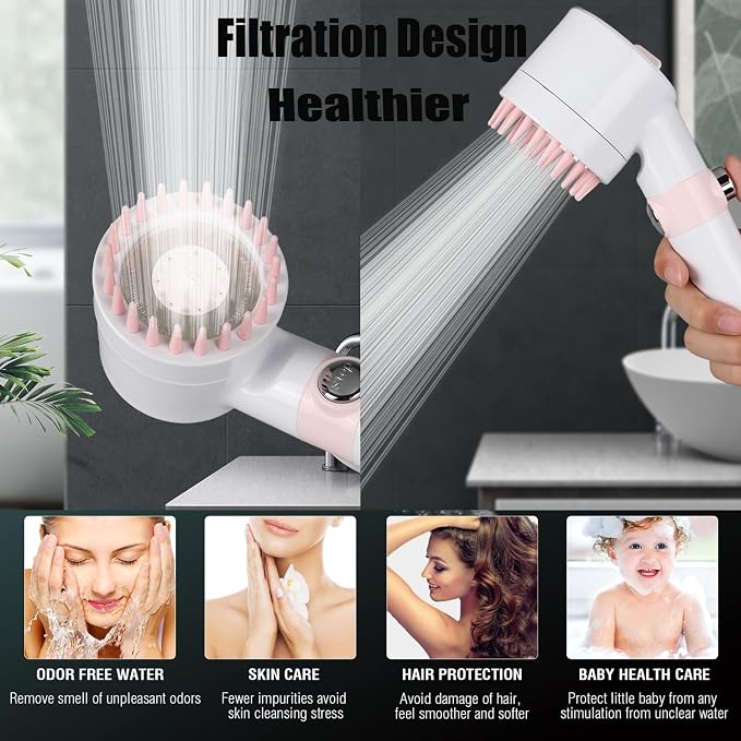 Shower Head with Handheld, Shower Heads High Pressure, High Flow Even with Low - Image 9