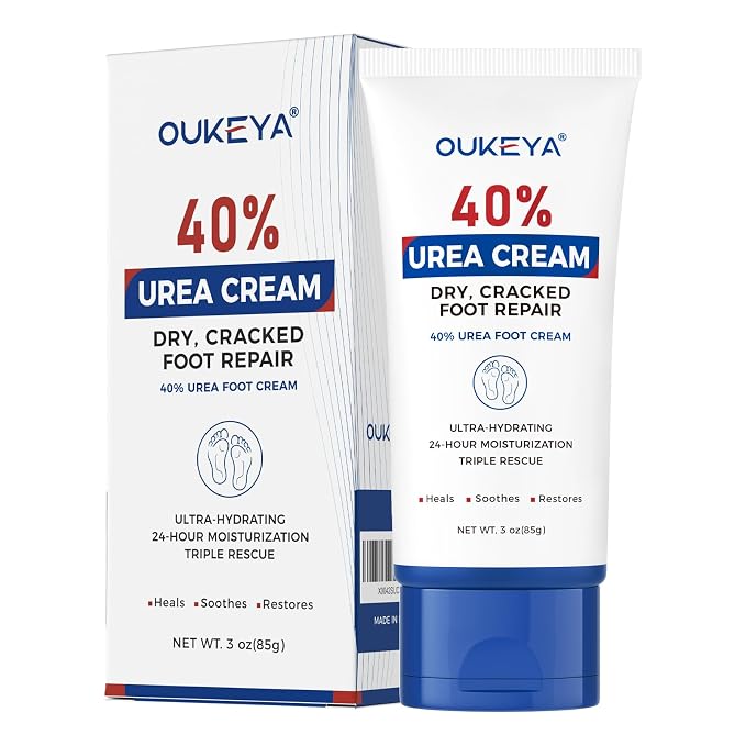 OUKEYA Urea Cream 40 Percent Tube 3 Oz, Foot & Hand Cream by OUKEYA