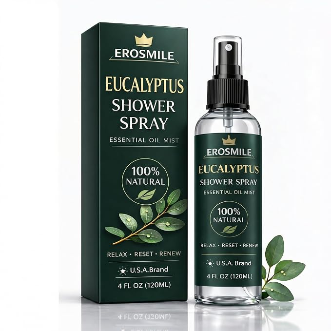 Eucalyptus Shower Spray, Pure Eucalyptus Oil Shower Mist by Unknown