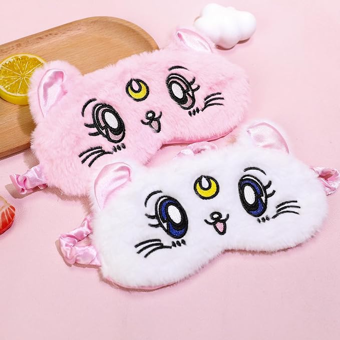 PERFECTSIGHT Sleep Eye Masks, Cute Cat Sleep Eye Cover Lightweight Adjustable - Image 4