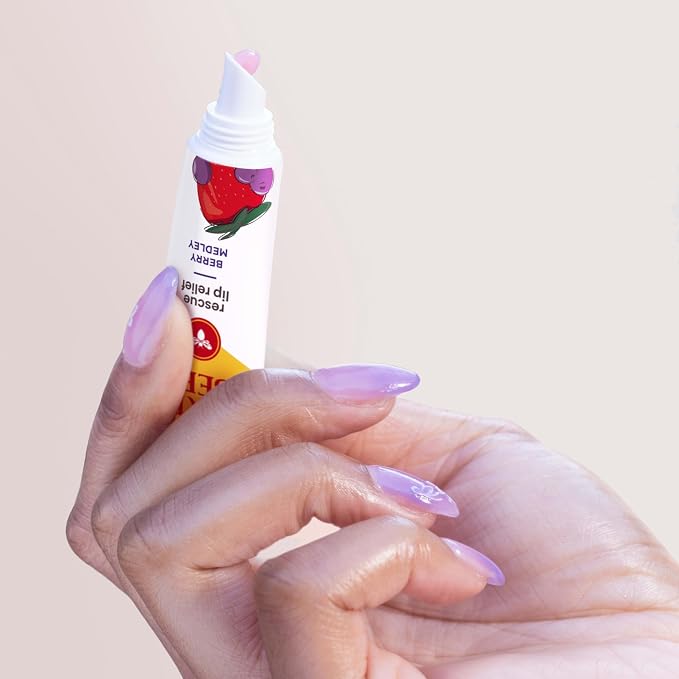 Burt's Bees Rescue Lip Relief, Berry Medley, Hydrating Lip Balm - Image 4