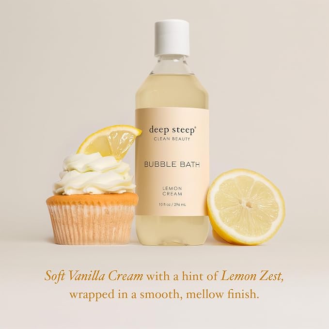 Deep Steep Bubble Bath, Lemon Cream, 10 oz – Soothing Soak - Image 4