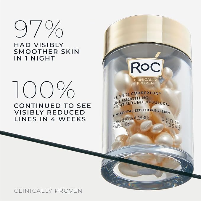 RoC Retinol Correxion Anti-Aging Wrinkle Night Serum, Retinol Serum - Image 3