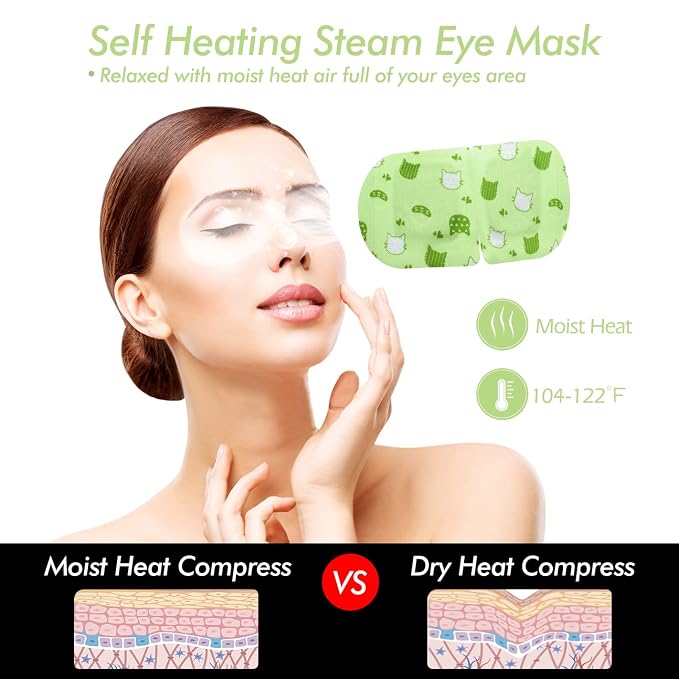 Jekeno Steam Eye Mask, 16 Packs Eye Masks - Image 4