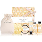 Spa Luxetique Spa Gifts for Women 6pc Vanilla Bath Sets Women Gift by spaluxetique