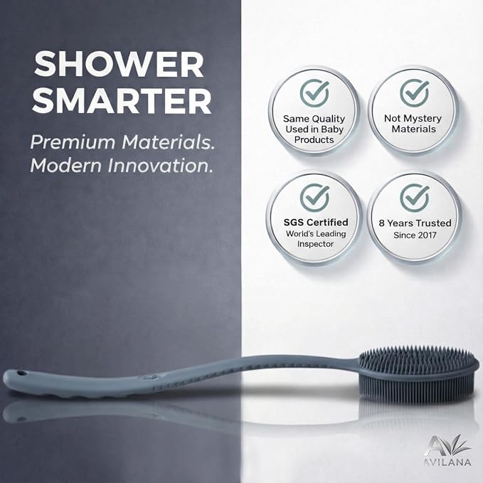 Avilana Premium Back Scrubber Long Handle 19 Inch - Image 3