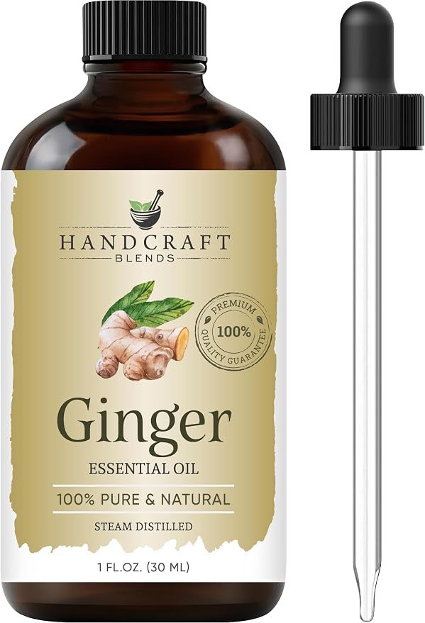 Handcraft Blends Ginger Essential Oil – 1 Fl Oz – 100% Pure and Natural – by HandcraftBlends
