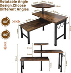 Kitchen Countertop Organizer, 3 Tier Moveable Corner Shelf Kitchen Shelf - Image 4
