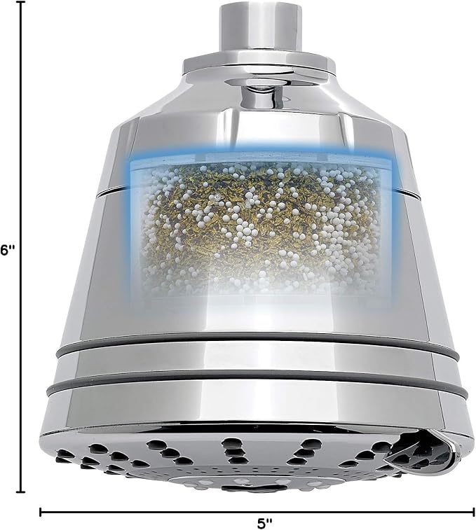 Sprite Showers Pure 7-Setting Filtered 1.75GPM Showerhead in Brushed Nickel - Image 6