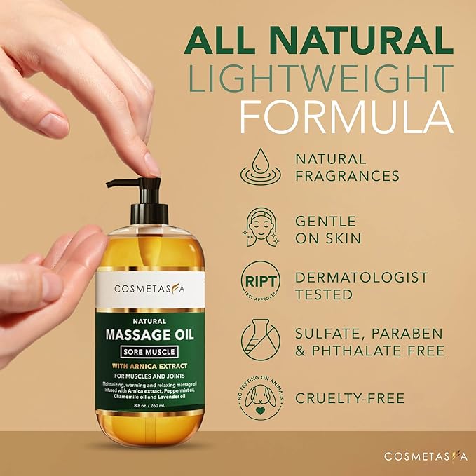 Cosmetasa Massage Oil for Sore Muscle Massage Therapy - Image 4