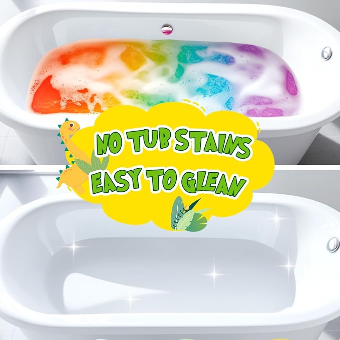 Easter Bath Bombs for Kids, Dinosaur Bath Bomb Gifts for Boys & Girls, 6 Pack - Image 7
