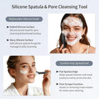 Blackhead Remover Tool, Stainless Steel Face Scraper, Skin Scrubber Face Spatula - Image 5