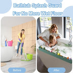 Splash Guard for Bathtub, Silicone Bathtub Water Guard for Tub Kids, Bath Tub - Image 6