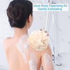 AmazerBath Loofah Sponge 60g/Piece, Exfoliating Bath Sponge Body Scrubber - Image 3