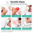 Gellen 400 Pack Nail Cleanser Pads and Acetone Nail Polish Remover Pad Kit - Image 10