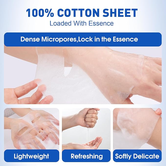 KONEUK 72 Pack Collagen Face Masks Skincare Set - Image 4