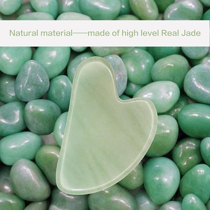 Gua Sha Facial Tools, Jade Guasha Tool - Image 6