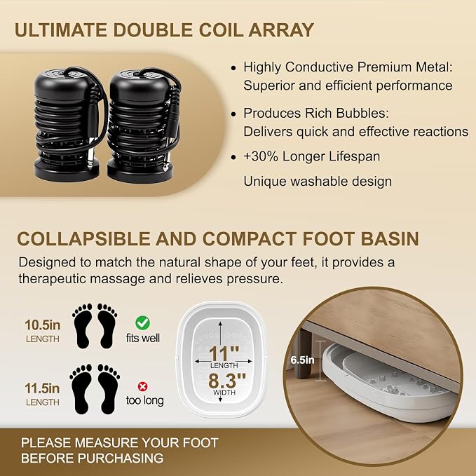 Ionic Foot Bath Detox Machine, Foot Detox Foot Bath Soak Tub - Image 5