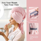 MABAO Microfiber Hair Towel Wrap - Image 4