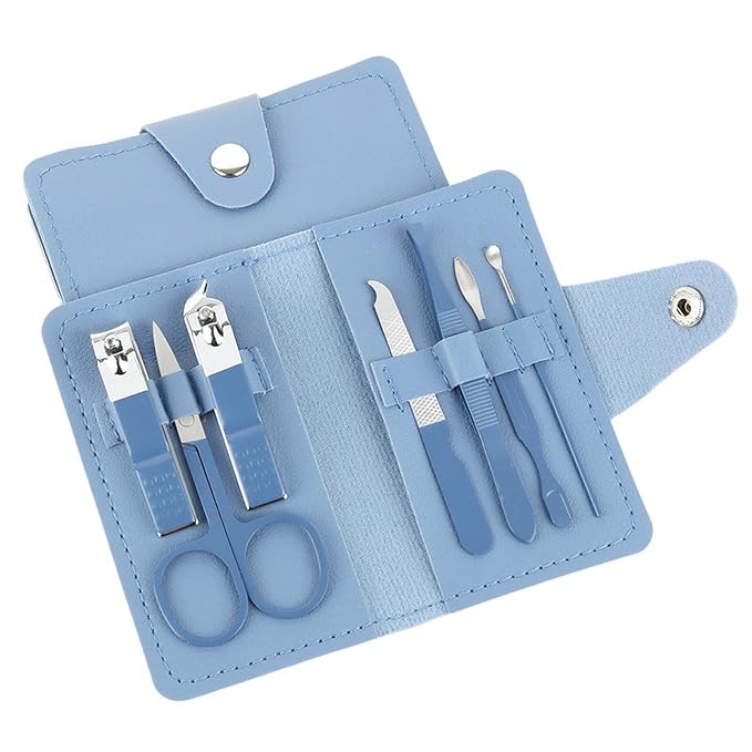 Manicure Set, 7 in 1 Professional Nail Clippers Scissors Pedicure Kit, by Unknown