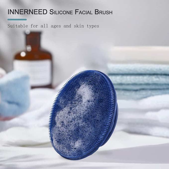 INNERNEED Silicone Face Exfoliating Brush Manual Handheld Facial Cleansing - Image 5