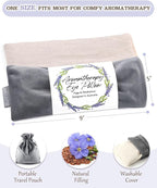 Lavender Eye Pillow for Relaxation, Sleep – Weighted Eye Mask for Headache - Image 4