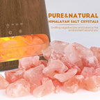 SALKING Colorful Flame Fire Diffuser Humidifier, Himalayan Salt Lamp, 7 Colors - Image 2
