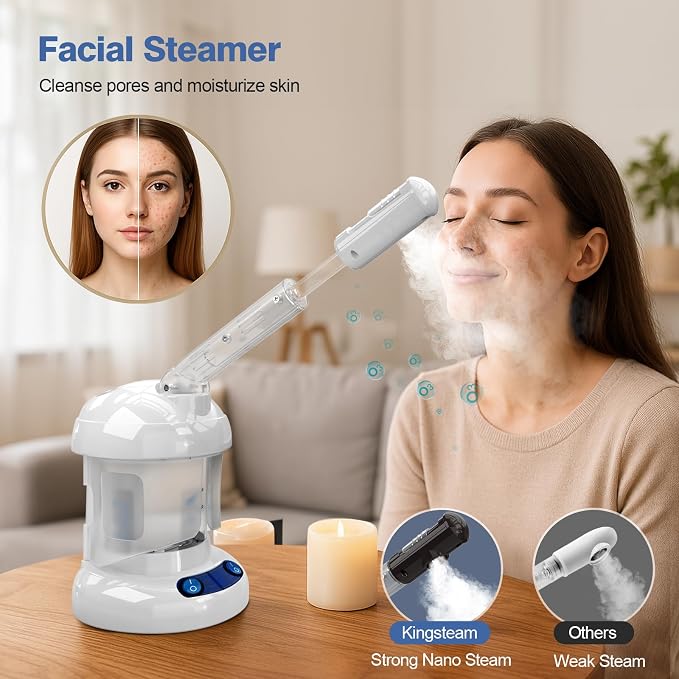 Hair Steamer Kingsteam 2 in 1 Ozone Facial Steamer, Design - Image 4