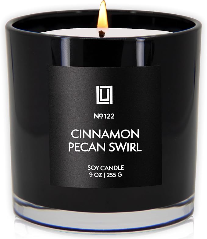 Lulu Candles | Cinnamon Pecan Swirl | Luxury Scented Soy Jar Candle | Hand by LULUCANDLES