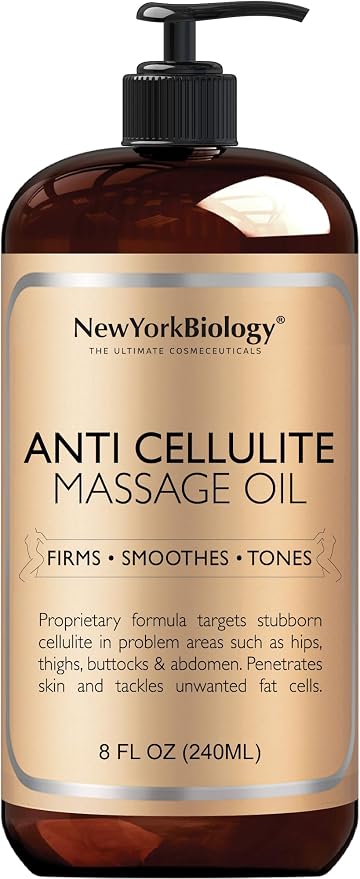 New York Biology Anti Cellulite Massage Oil 8 Fl. oz – Made by New+York+Biology