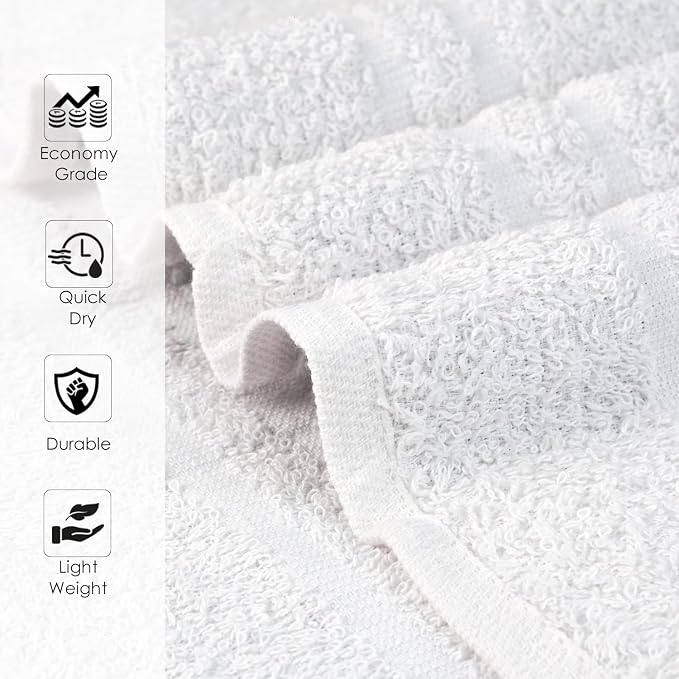 100% Cotton Salon Towels Set of 50|400 GSM|Bulk Hand Towel|Cotton Salon - Image 2