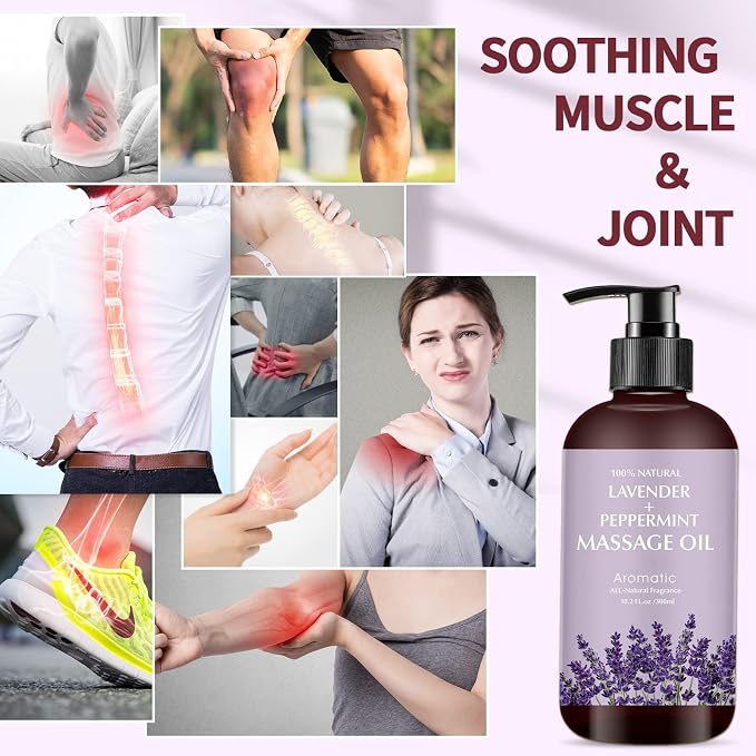 Lavender Massage Oil for Calming, Soothing and Relaxing Muscles Massage Oil for - Image 3