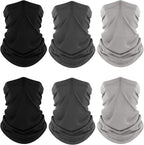 Fuinloth Neck Gaiter, 6 Pack Cooling UV Protection Bandana Face Mask Gator Scarf by fuinloth