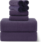 8-Piece Bath Towel Set, 2 Extra Large Bath Towel Sheets, 2 Hand Towels and 4 by Smuge