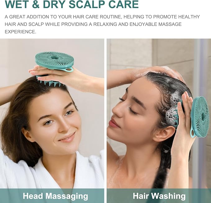 INNERNEED 2-in-1 Silicone Body Scrubber and Scalp Massager Shampoo Brush - Image 6