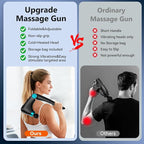 Back Massager with Heat & Cold Therapy, Foldable Deep Tissue Massage Gun - Image 5
