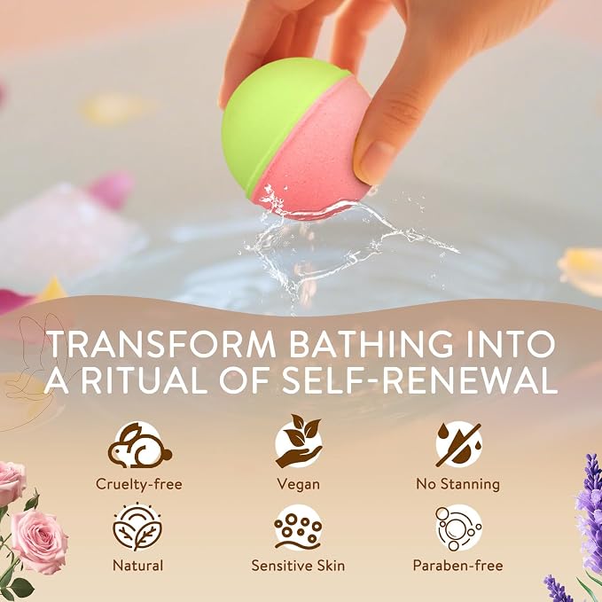 Bath Bombs for Women Gift Set, Handmade Fizzies - Image 4