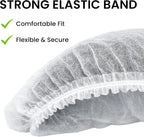 Disposable Bouffant Caps 21 Inch Non Woven Hair Net Elastic Head Cover - Image 8