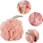 Fu Store Loofah Sponge 60g Shower Loofahs 4 Colors Bath Sponges Mesh Balls - Image 3
