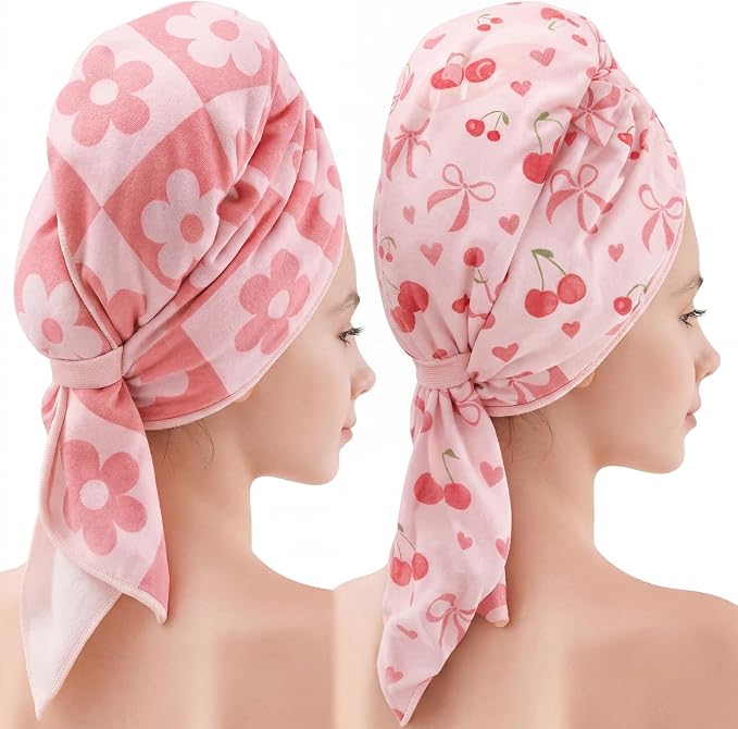 2 Pcs 40 x 24 Inches Large Microfiber Hair Towels Quick Dry Hair Towel Wrap by Unknown
