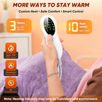Heating Pad for Back, Neck & Shoulders, 2.7lb Weighted Graphene Electric - Image 5