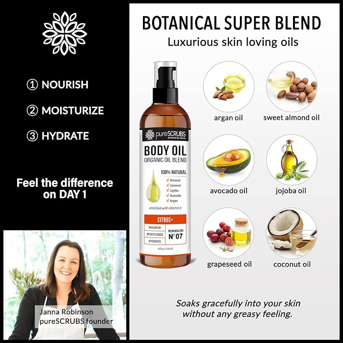 pureSCRUBS Ultra Moisturizing Citrus+ Body Oil Spray - Image 7