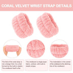 CAVETEE Spa Headband for Washing Face, 4 Pack Fuzzy Skincare Cute Butterfly - Image 7