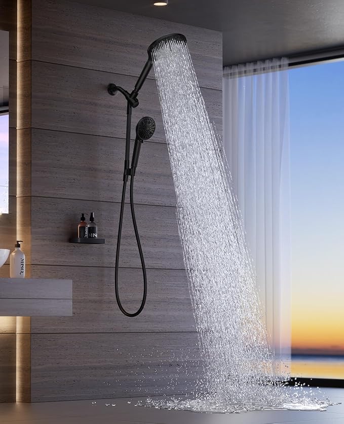 Dual Filtered Handheld Shower Heads Combo, HOPOPRO 15-Mode High Pressure - Image 2