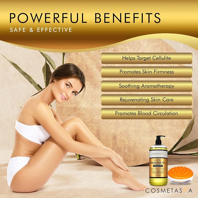 Cellulite Massage Oil with Massager Mitt - Image 6